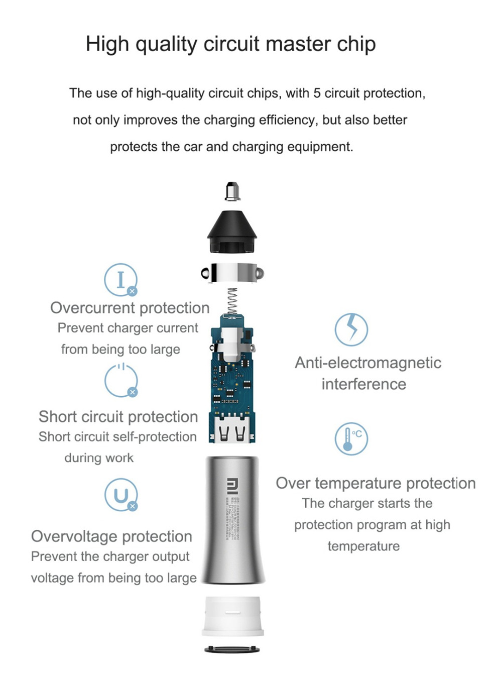Chargeur de voiture original Xiaomi 18 watt Dual USB Quick Charge 3,0 5 v/2.4A 9 v/ 2A 12 v/1.5A Charge rapide 3,0 Edition + câble Magcle 2A