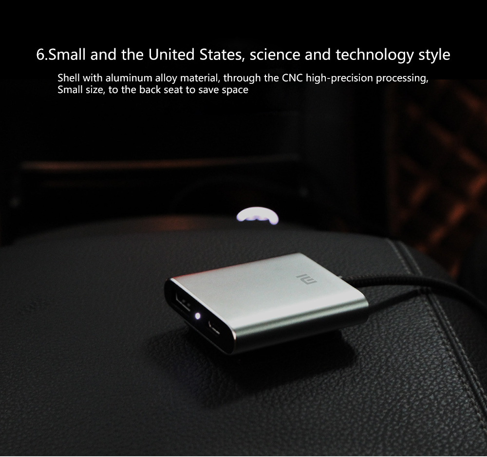 Chargeur de voiture original Xiaomi QC3.0 Version rapide Extended accessoires pièces charge rapide USB-A USB-C double port sortie