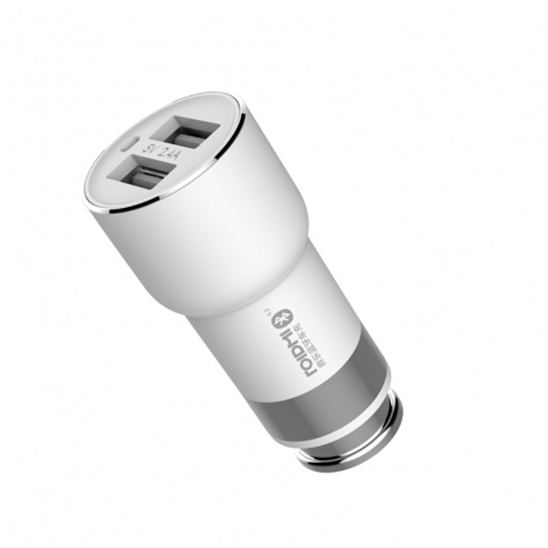 Chargeur de voiture Bluetooth Musique Original Xiaomi ROIDMI 2 S, prise en charge du lecteur de musique/charge de voiture/surveillance de la batterie/appel mains libres