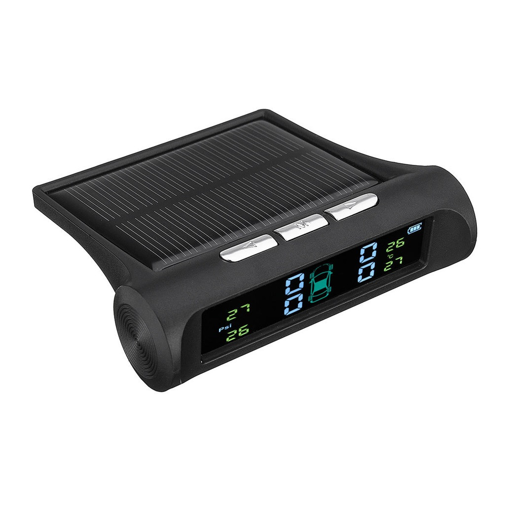 NEUE Prüfung Professionnel Helper Car Pneu Pneu Roue Manomètre Sans Fil Solaire Externe Testeur