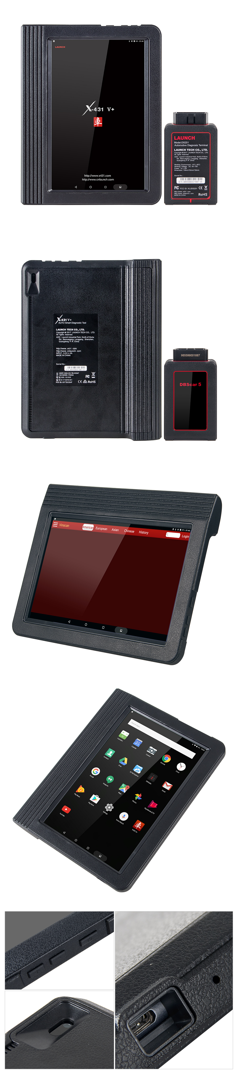 LAUNCH X431 V+ & X431 HD3 Diagnosegerät für Nutzfahrzeuge & LKW