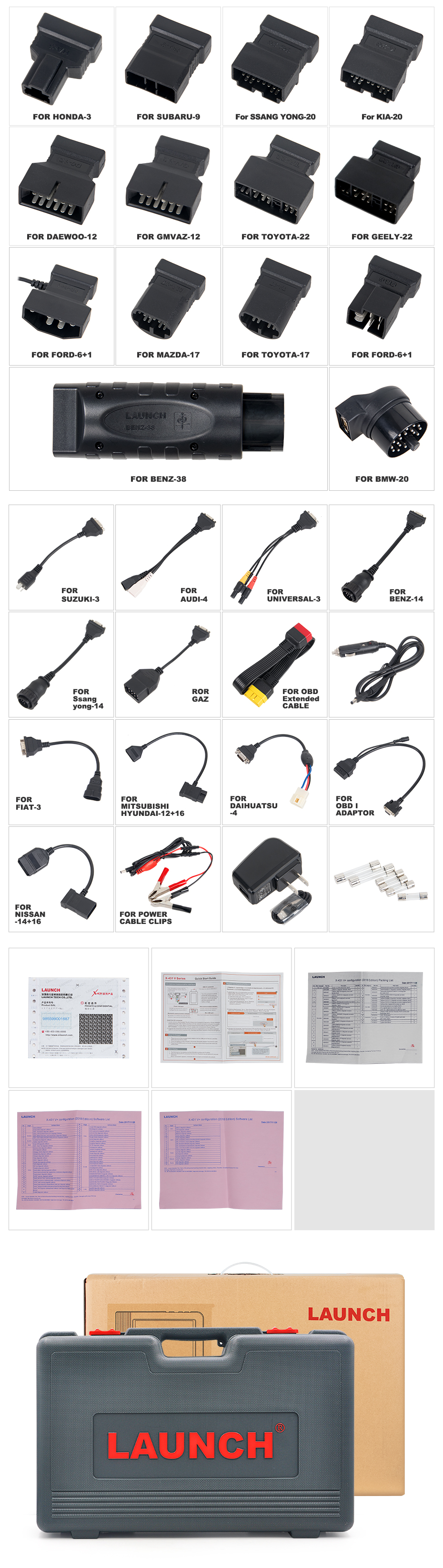 LAUNCH X431 V+ & X431 HD3 Diagnosegerät für Nutzfahrzeuge & LKW