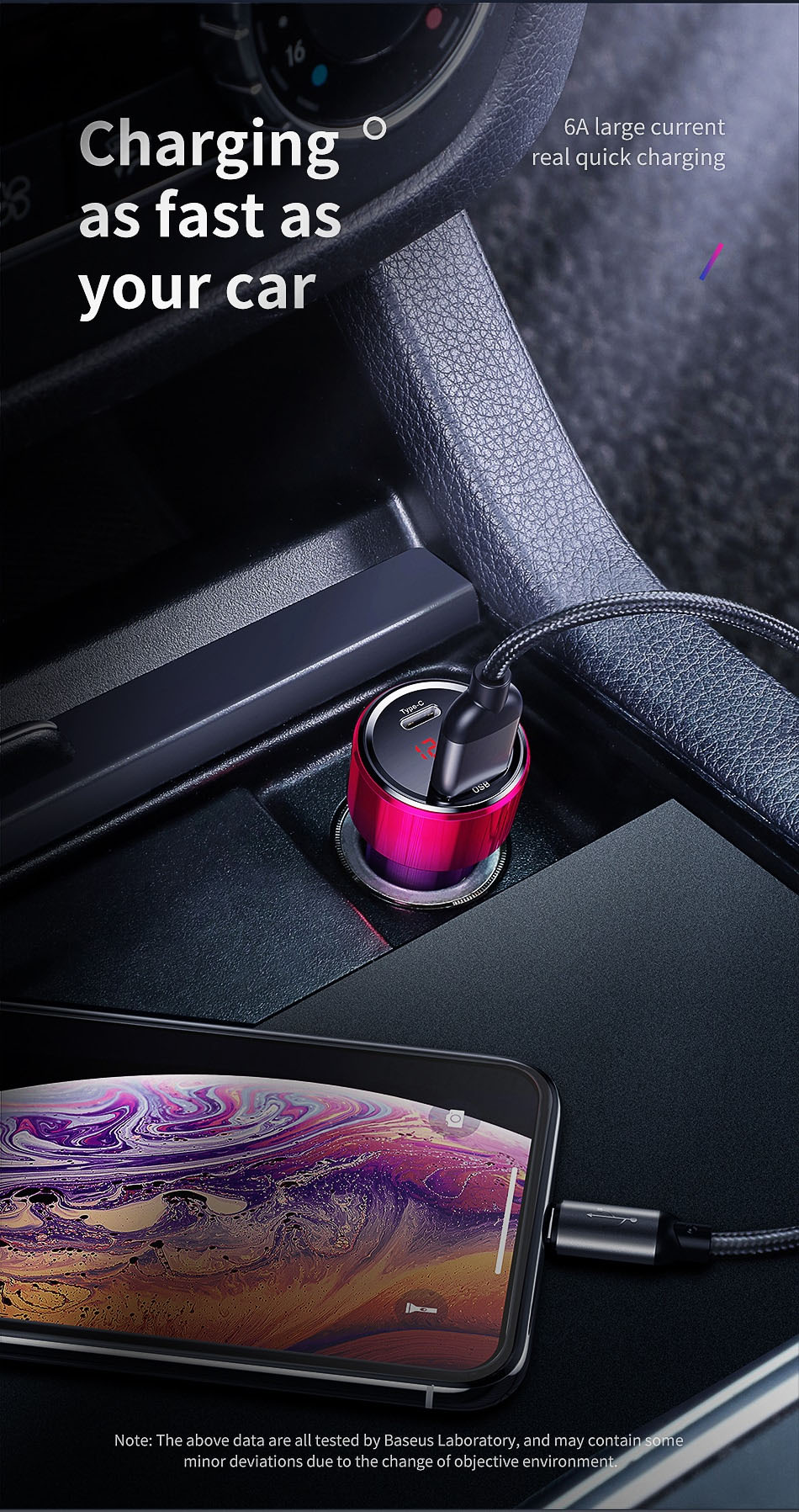 Baseus 45W Quick Charge 4,0 3,0 Chargeur de voiture USB Upgrade SCP QC4.0 QC3.0 Charge rapide PD USB C Chargeur de téléphone pour voiture