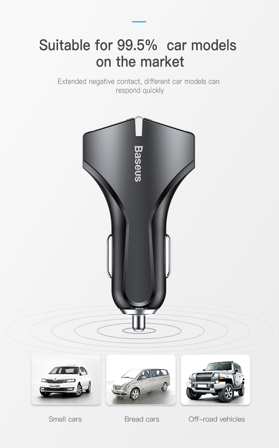 Baseus Quick Charge 3,0 Chargeur de voiture Pour Samsung/Huawei/Xiaomi Chargeur rapide QC 3,0 USB Chargeur de téléphone