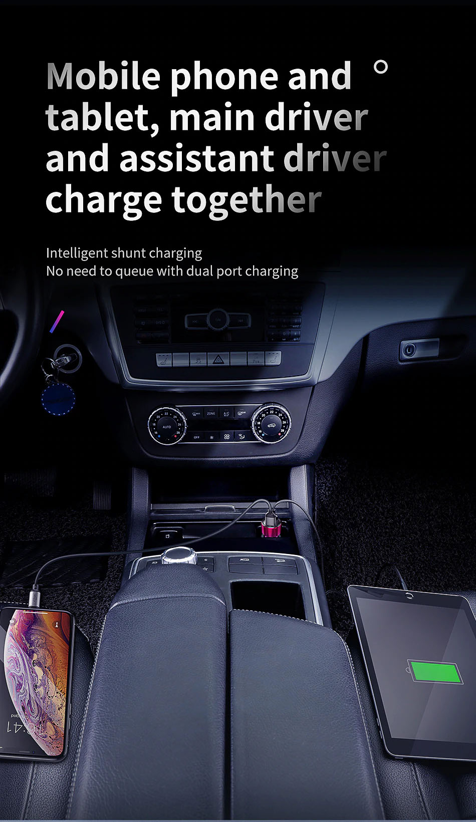 Baseus 45W Quick Charge 4,0 3,0 Chargeur de voiture USB Upgrade SCP QC4.0 QC3.0 Charge rapide PD USB C Chargeur de téléphone pour voiture
