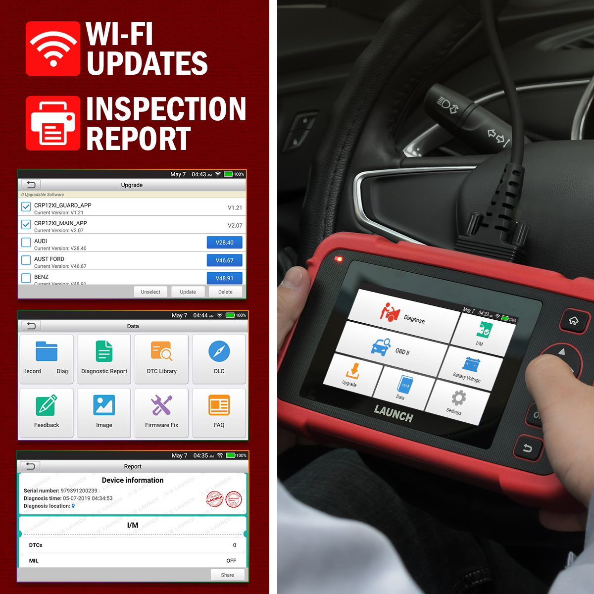LAUNCH CRP123X OBD2 Diagnosegerät für Fahrzeugsysteme