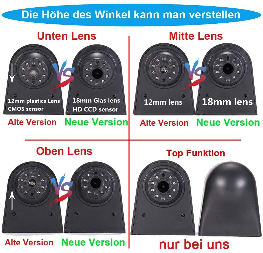 Telecamera posteriore nel 3° stop per VW T5 Bus Multivan Caravelle 2003-2015