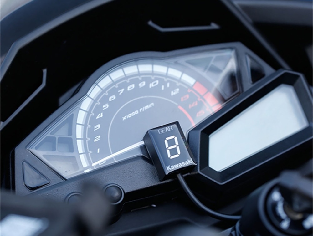 Indicateur de vitesse pour Kawasaki ER6N Z1000SX Ninja 300 Z1000 Z800 Z750 Versys 650 Z400 Moto ECU Montage direct 1-6 vitesses