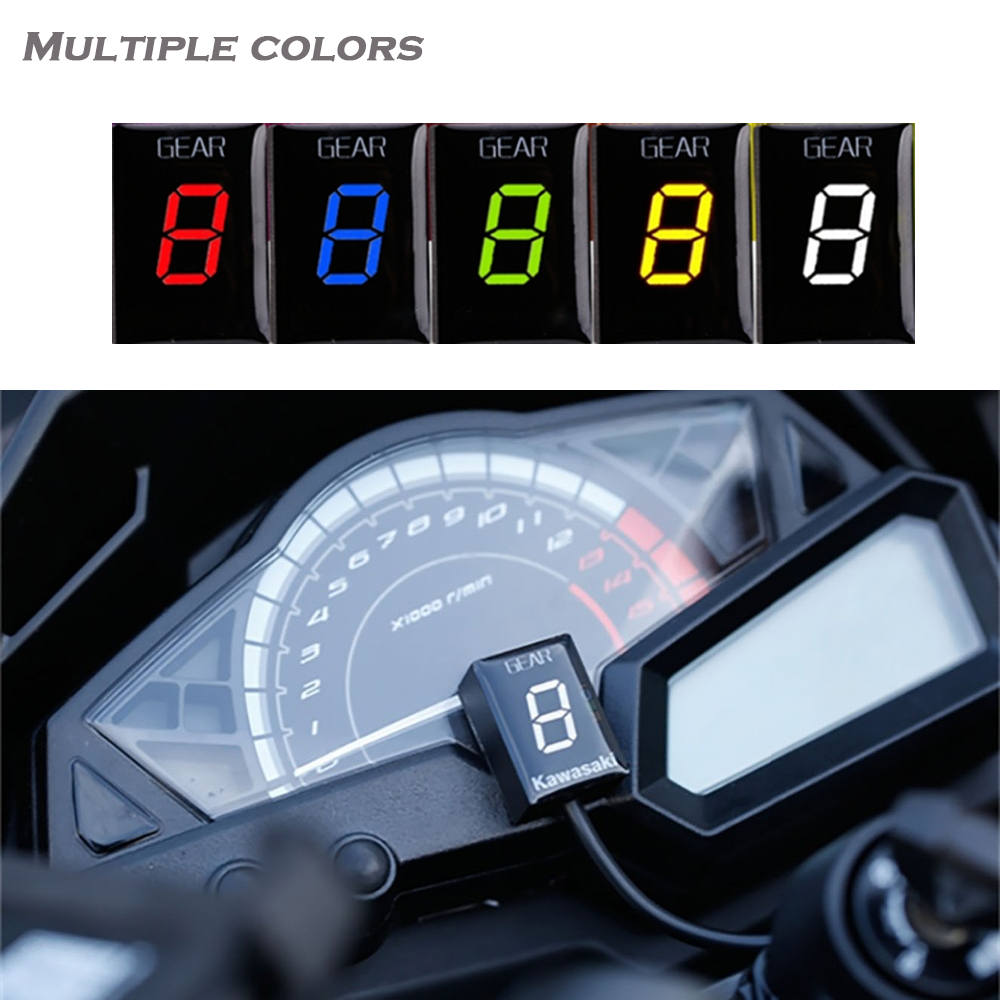 Indicateur de vitesse pour Kawasaki ER6N Z1000SX Ninja 300 Z1000 Z800 Z750 Versys 650 Z400 Moto ECU Montage direct 1-6 vitesses