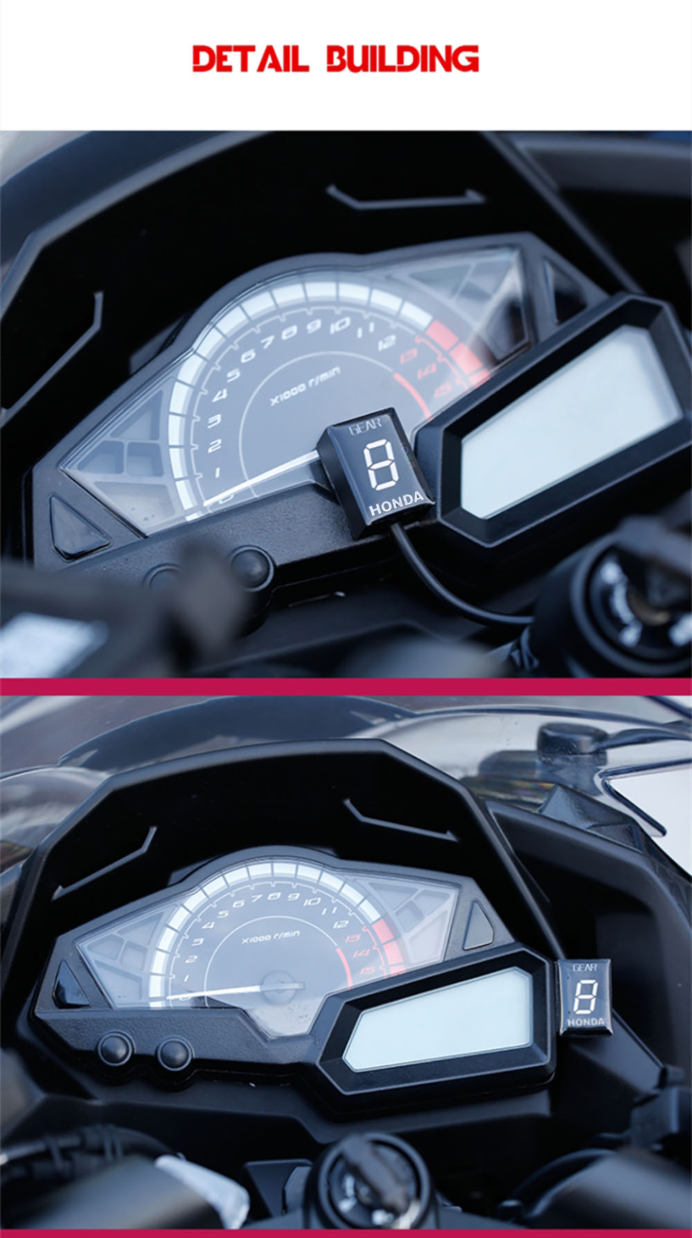 Ecu Plug Mount Indicateur de Vitesse pour Honda CB500X CB400SF CB650F CB 1300 400 CBF500 CBR300 NC400X VT400 VFR800 vt750