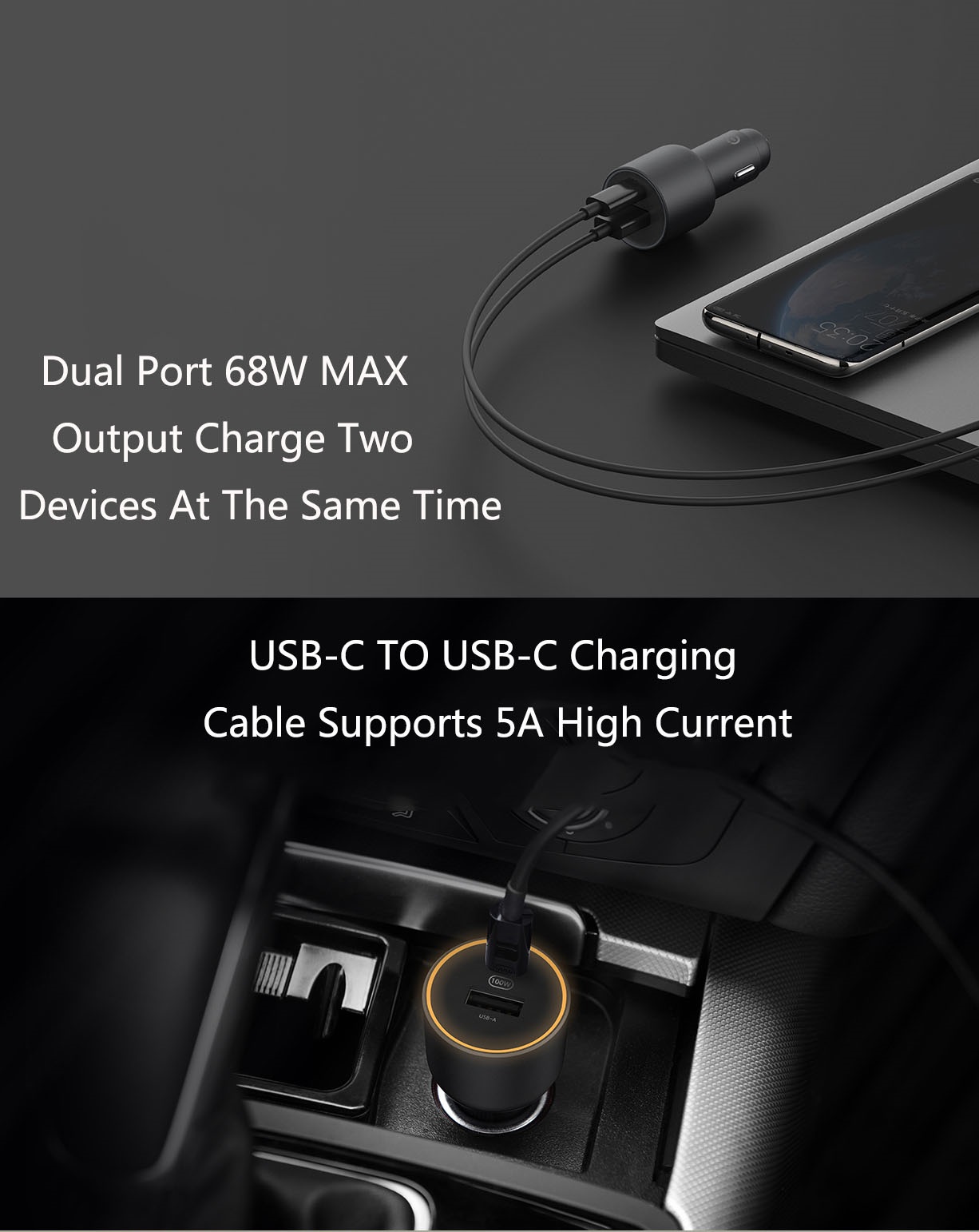 Chargeur de voiture Xiaomi Mi 100W