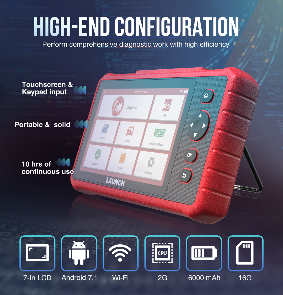 LAUNCH X431 CRP909X OBD2 Diagnosegerät für Fahrzeugsysteme