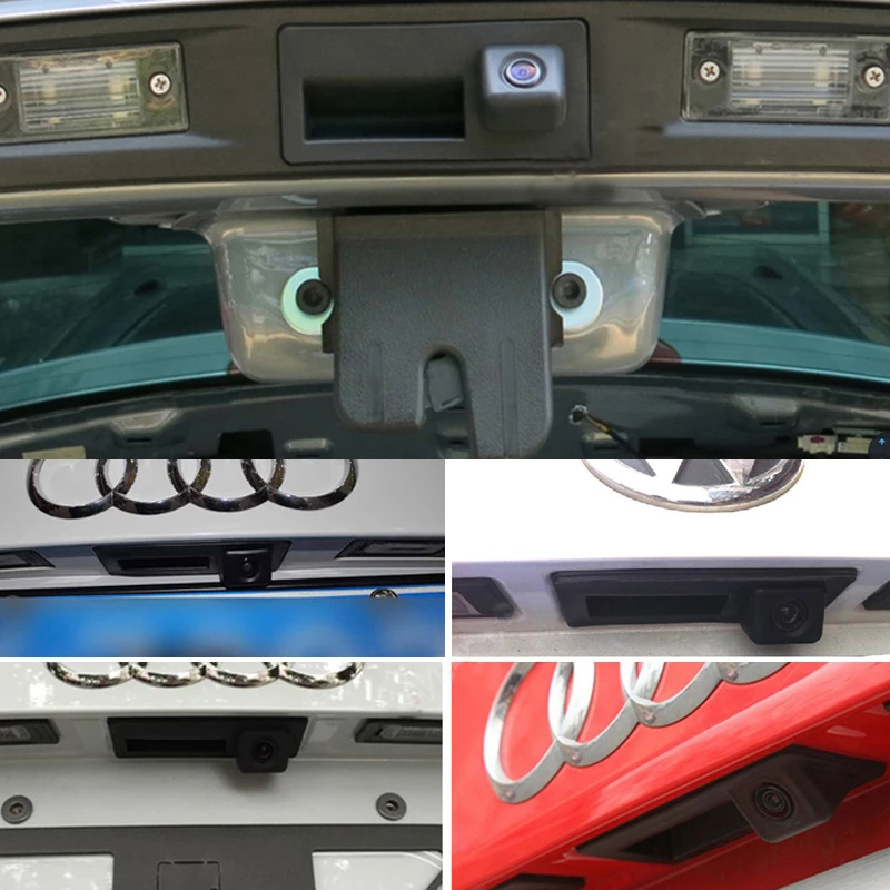 Boîtier de caméra de recul CCD pour modèles VW/Audi (Passat, Golf, Tiguan, etc.)