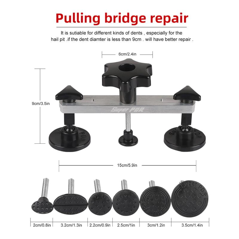 PDR haken werkzeuge Paintless Dent removal tool kit Push Stange Auto Brecheisen Reflektor Board ziehen brücke...
