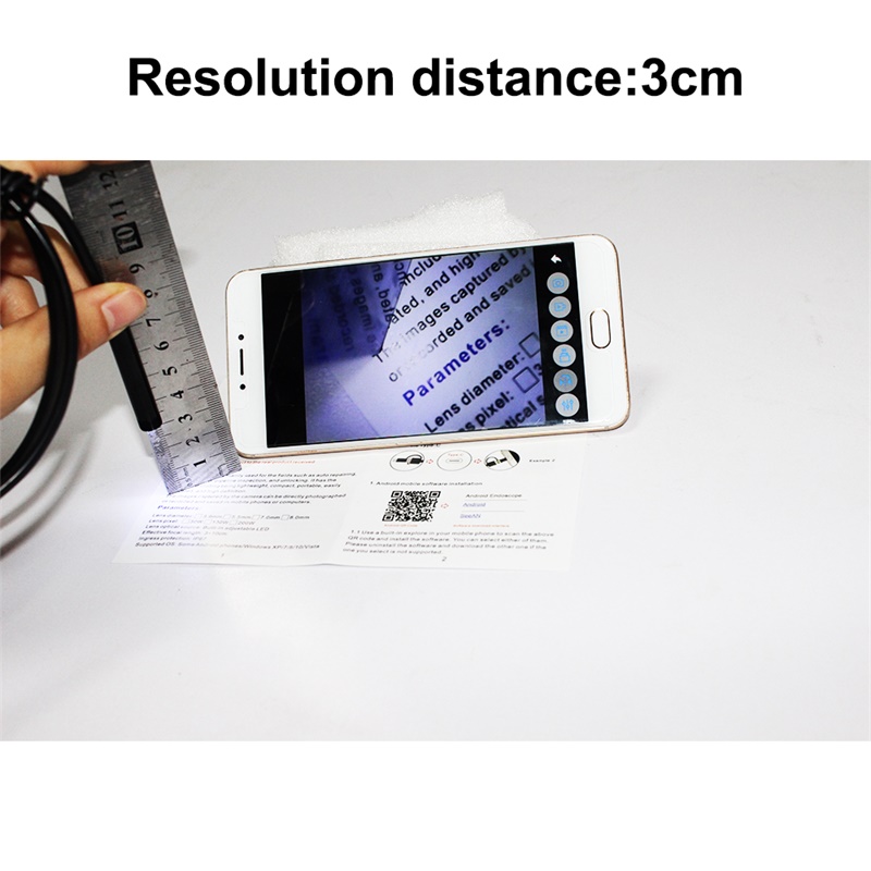 7.0mm Endoskop Kamera HD Flexible IP67 Wasserdichte Mini USB Endoskop 6LED Kabel Inspektion Endoskop für Android PC