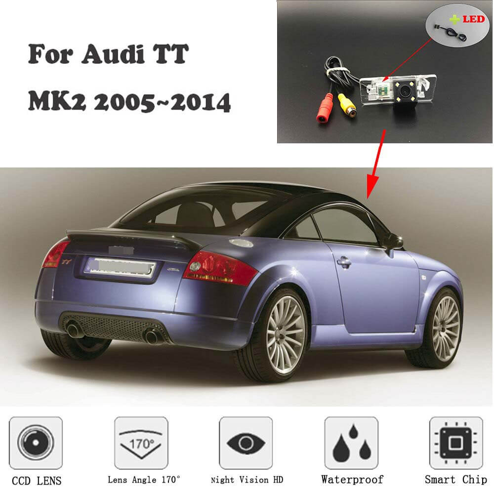 Caméra de recul HD à vision nocturne pour Audi TT MK2 2005–2014