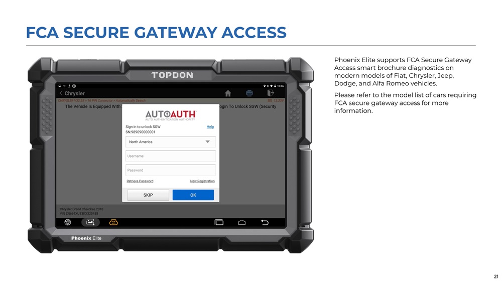 TOPDON Phoenix Elite OBD2 Diagnosegerät für Fahrzeugsysteme