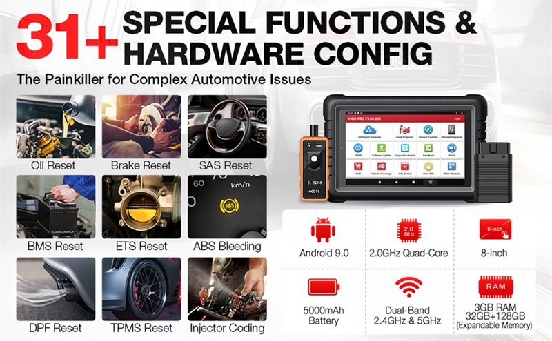 LAUNCH X431 PROS V 5.0 Diagnosegerät mit ECU Codierung & Vollsystemdiagnose