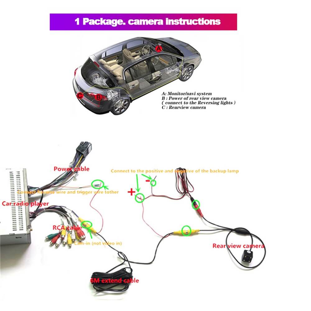 Caméra de recul pour Citroen Berlingo Cargo Van 2008-2019