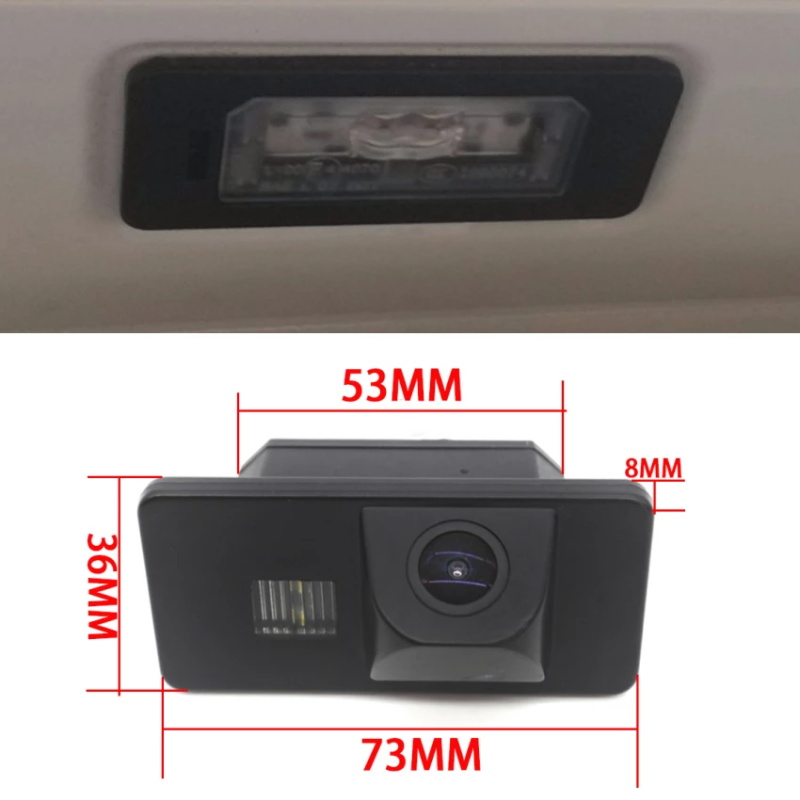 Caméra de recul CCD HD 170° pour BMW Série 3 (E46/E90/E91), Série 5 (E39/E60/E61), Série 7 (E38/E65–E68), X1 (E84), X5 (E53/E70), X6 (E71), M3 (E92/E93) et Mini Cooper (R50/R52/R53) (1994–2014)