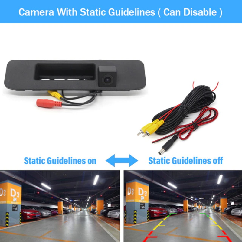 140° Telecamera posteriore a visione notturna AHD per Mercedes-Benz GLA (X156), GLC (X253), GLE (W167), ML (W166), GL/GLS (X166) e Classe V/Vito (W447) (2013-2017)