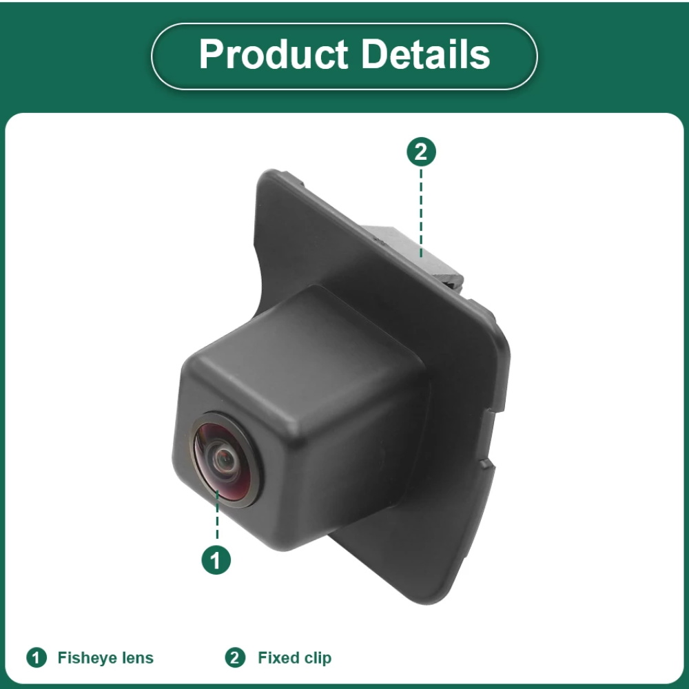Caméra de recul AHD pour Mercedes-Benz Classe E (W211, W212) et ML (W164)