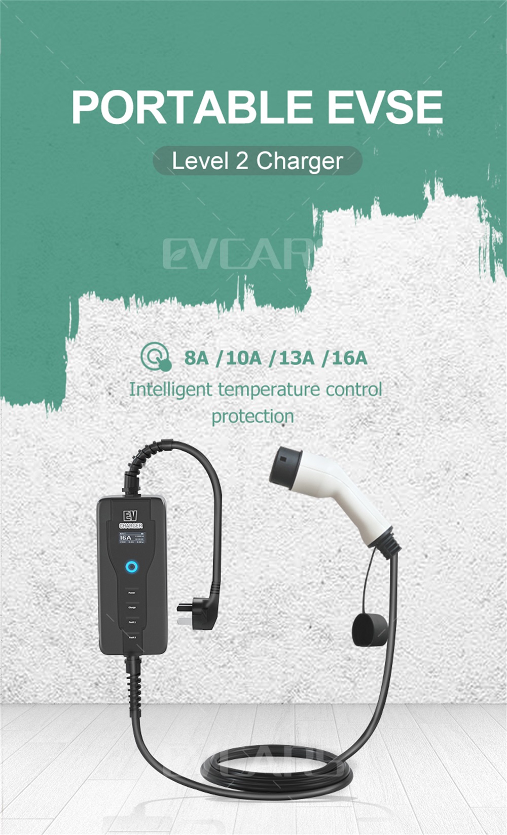 Câble de recharge EV Type 2