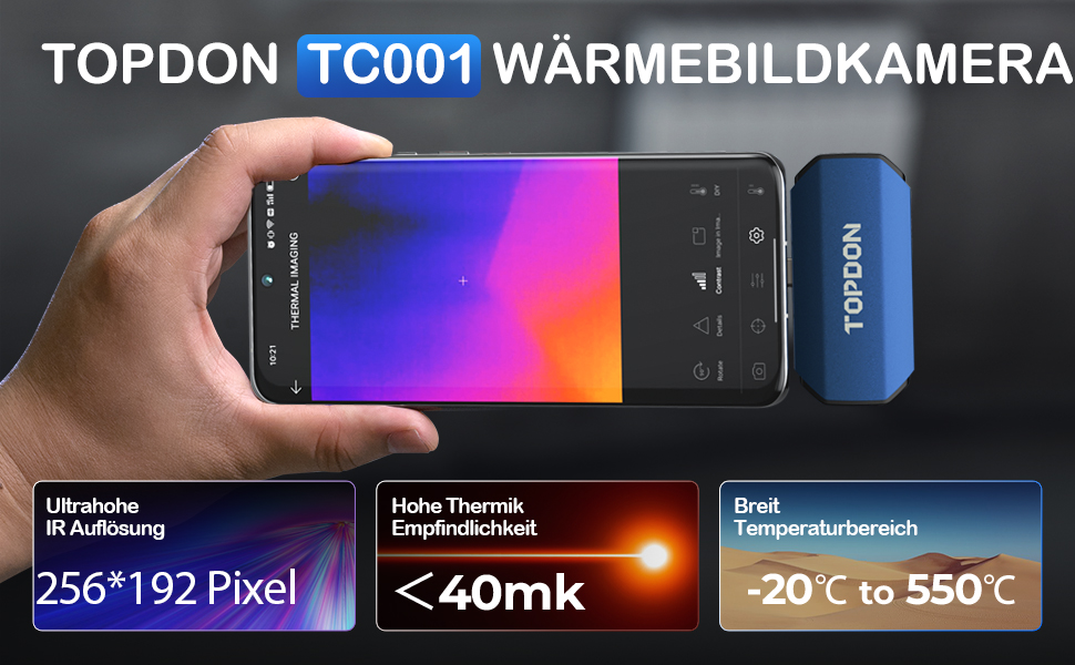 TOPDON TC001 Wärmebildkamera