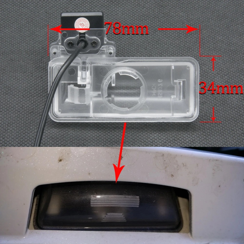 Caméra de recul fisheye HD 1280×720 pour Subaru Legacy 2010–2014 Berline