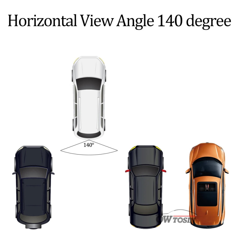 HD 1280×720 Fischauge-Rückfahrkamera für Kia Ceed (ED) 2006–2012