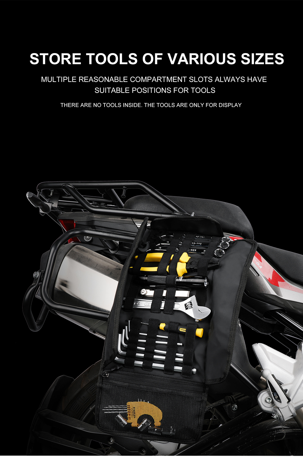 Rhinowalk Motorrad Werkzeug Rolle Tasche Tragbaren Motor Satteltaschen Seite Tasche Tasche Outdoor Reise...