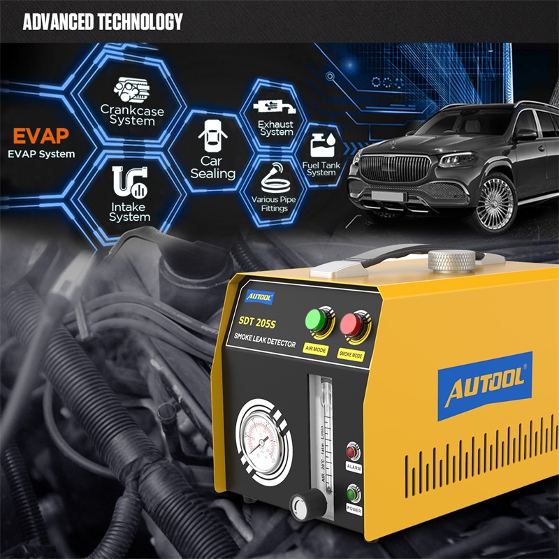 AUTOOL SDT205S Auto Rauch Leck Detektor Rohr Leck Locator Automotive EVAP System Rauch Leckage Analyzer...