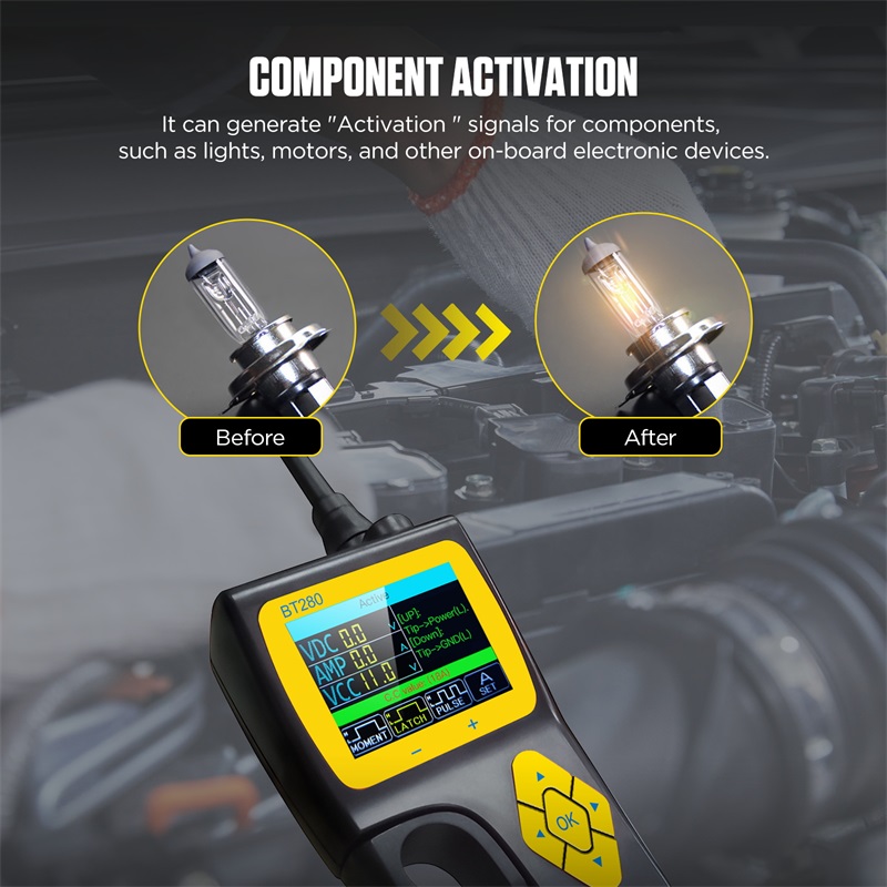 AUTOOL BT280 Auto Elektrische Circuit-Tester mit Kraftstoff Injektor Tester Power Sonde Auto Scanner...