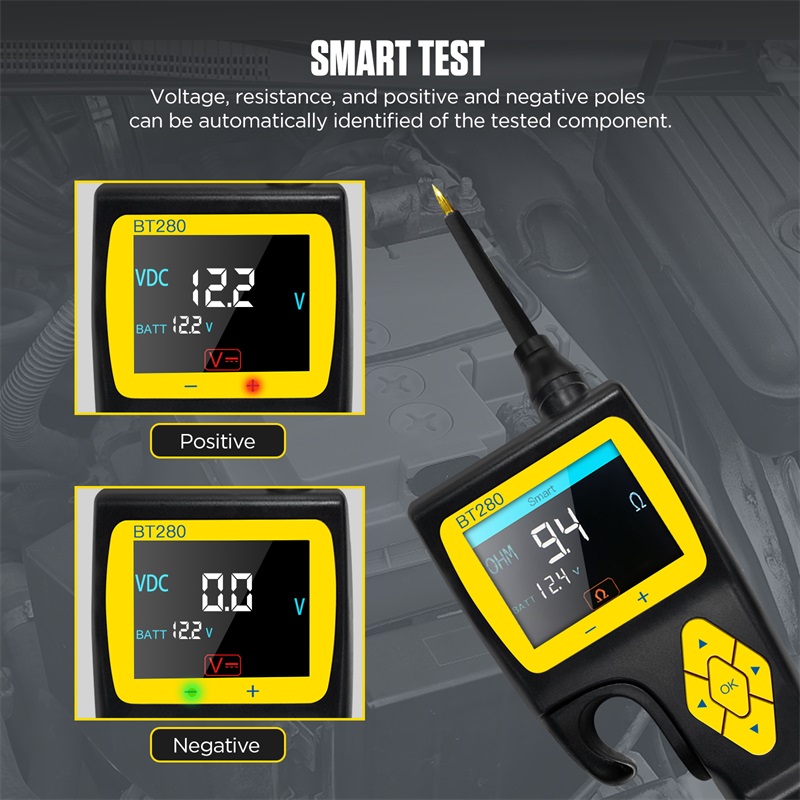 AUTOOL BT280 Auto Elektrische Circuit-Tester mit Kraftstoff Injektor Tester Power Sonde Auto Scanner...