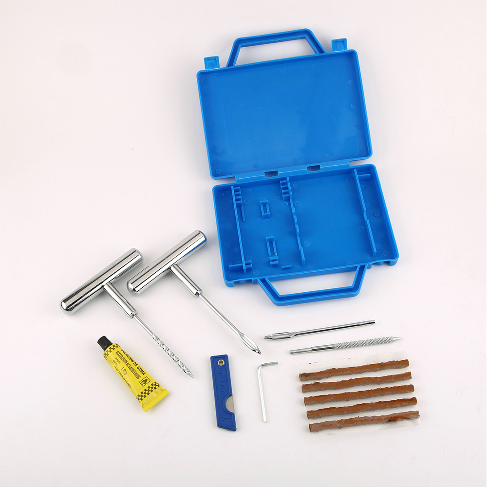 Tragbare Auto Reifen Reparatur Kit 11 stücke DIY Einfache Reparatur Reifen Puncture Repair Tool für Auto...