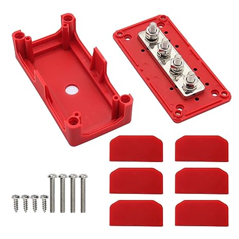 300A Bus Bar Box – Bloc de distribution modulaire haute performance avec 4 goujons de connexion M8, barres omnibus 300A