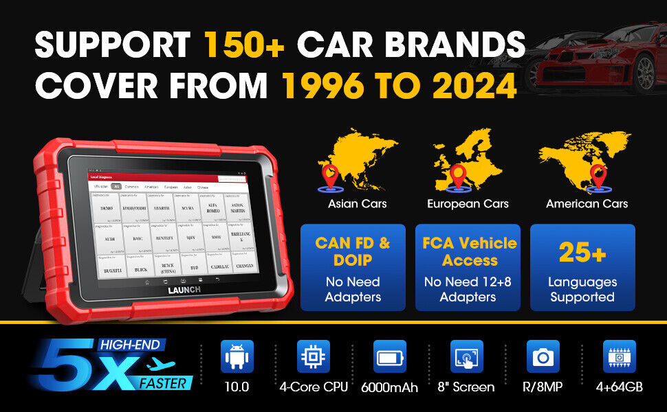 LAUNCH X431 PROS ELITE Diagnosegerät mit ECU Codierung & Vollsystemdiagnose