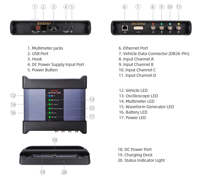 Autel MaxiSys Ultra OBD2 Diagnosegerät für Fahrzeugsysteme