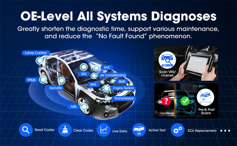 Autel MK906 PRO OBD2 Diagnosegerät für Fahrzeugsysteme