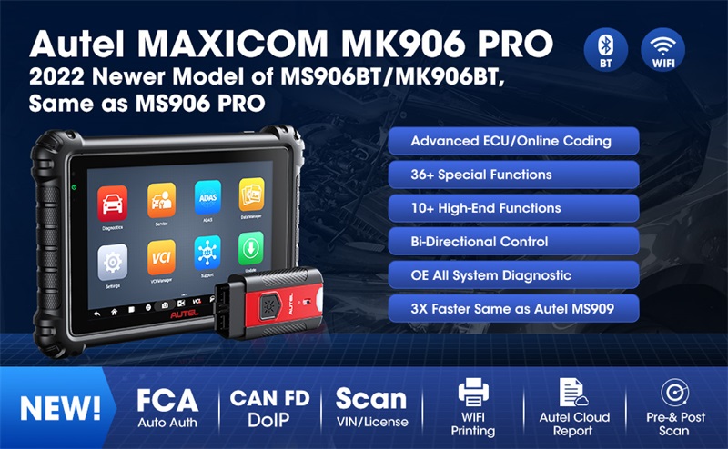 Autel MK906 PRO OBD2 Diagnosegerät für Fahrzeugsysteme