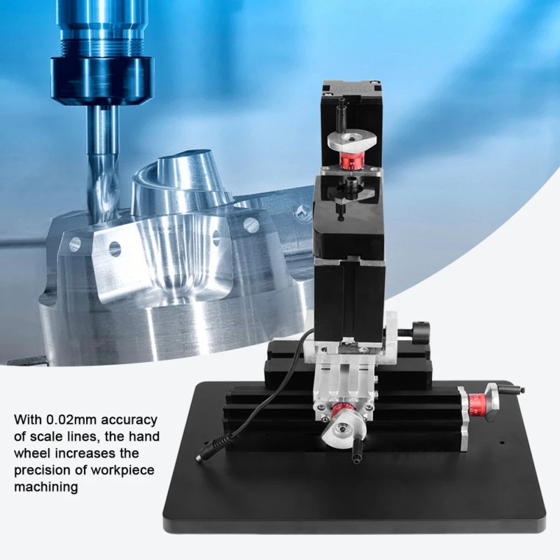 60w Mini Metall fräsmaschine motorisierte Metall bearbeitung DIY Werkzeug Tisch Holz bearbeitungs werkzeug...
