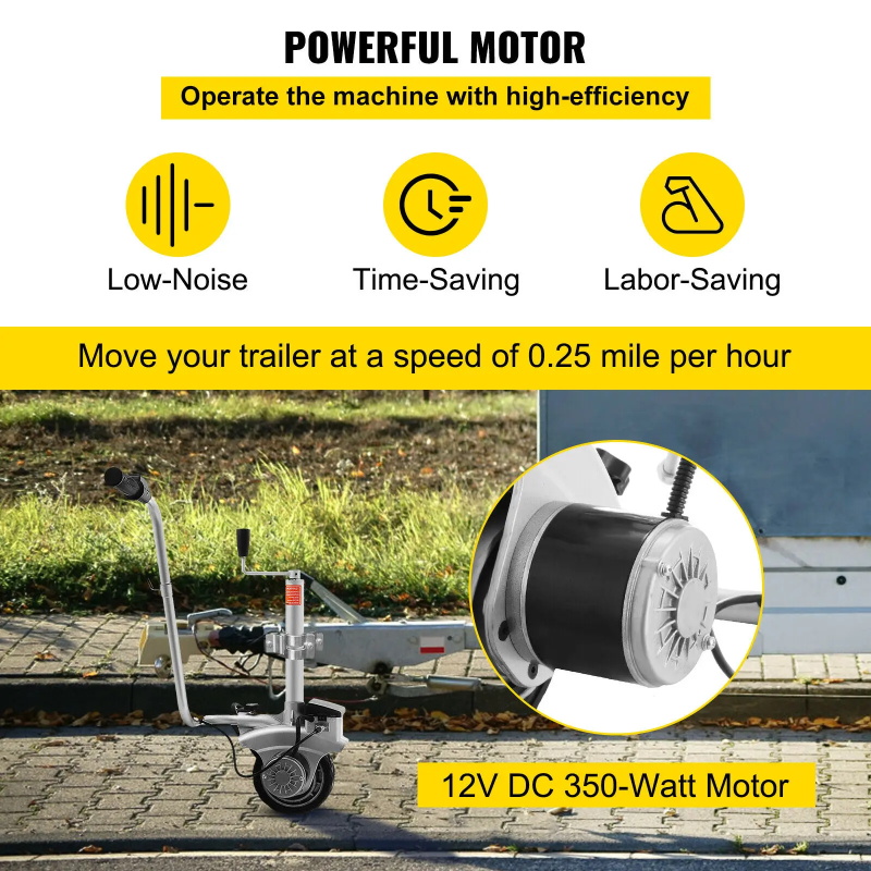 350W 12V Elektrische Motorisierten Rad 2270KG Fahrzeug Last Caravan Boot Rad Dolly Utility Anhänger Auto SUV...