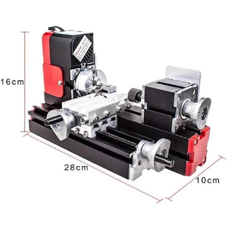DIY Werkzeug Big Power Mini Metall Rotierenden Drehmaschine, 20W 20000rev/min Motor, ein Satz Miniatur Metall...