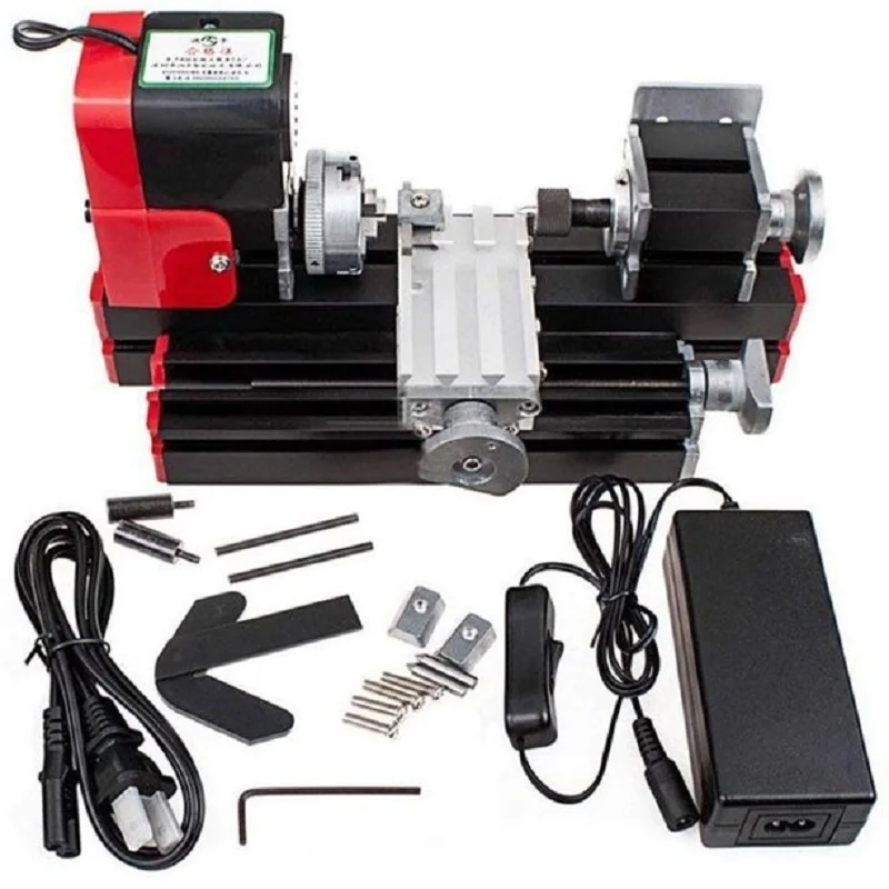 DIY Werkzeug Big Power Mini Metall Rotierenden Drehmaschine, 20W 20000rev/min Motor, ein Satz Miniatur Metall...