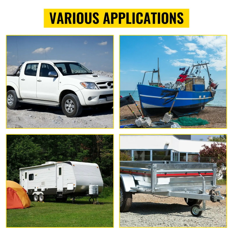 350W 12V Elektrische Motorisierten Rad 2270KG Fahrzeug Last Caravan Boot Rad Dolly Utility Anhänger Auto SUV...