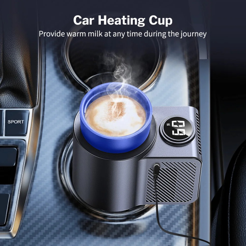 Deelife Tasse de Voiture Chauffante et Refroidissante 12V Chaud Froid pour Boissons