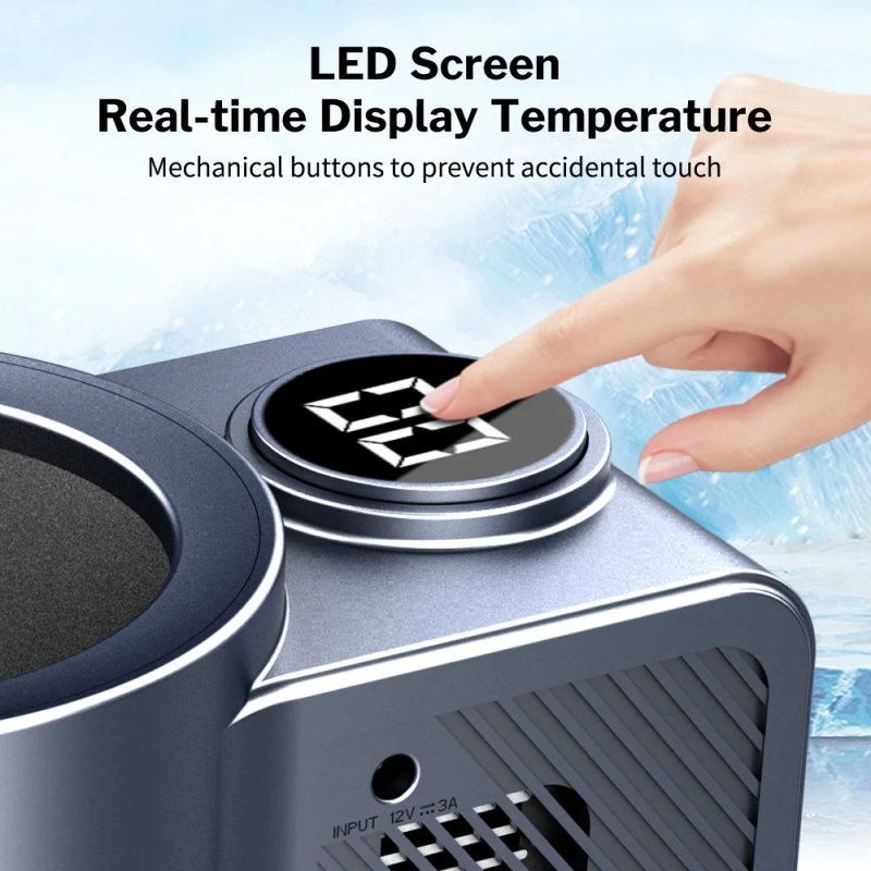 Deelife Tasse de Voiture Chauffante et Refroidissante 12V Chaud Froid pour Boissons