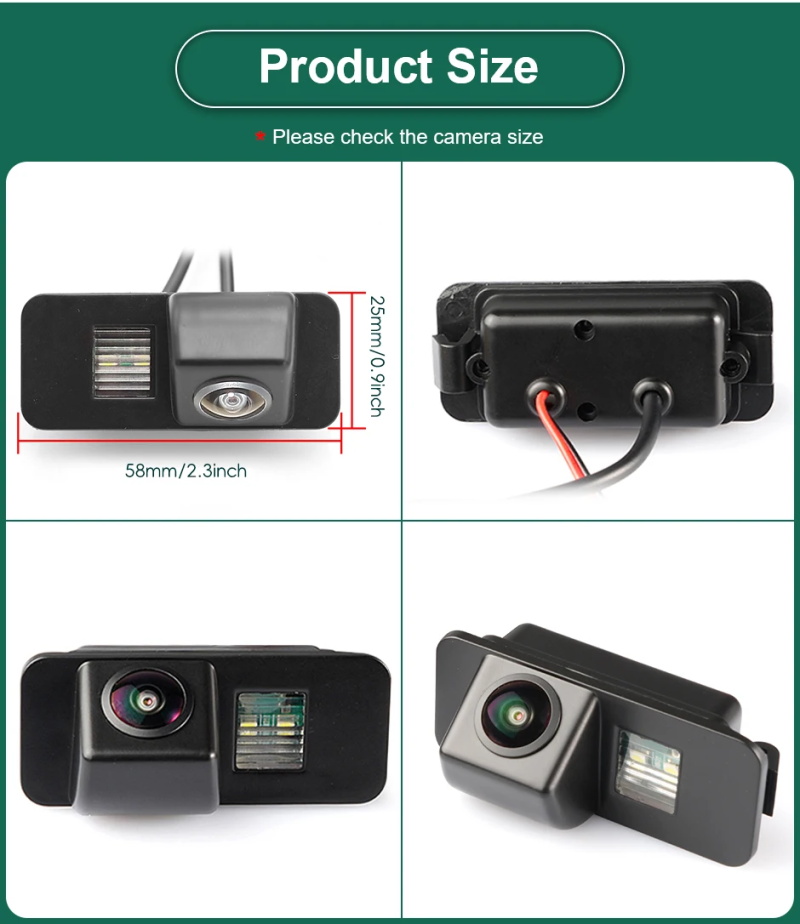 AHD 1080p Rückfahrkamera für Ford Focus Fließheck 2014-2018, Fiesta 2012-2014, Mondeo 2011-2014, S-MAX 2008-2012