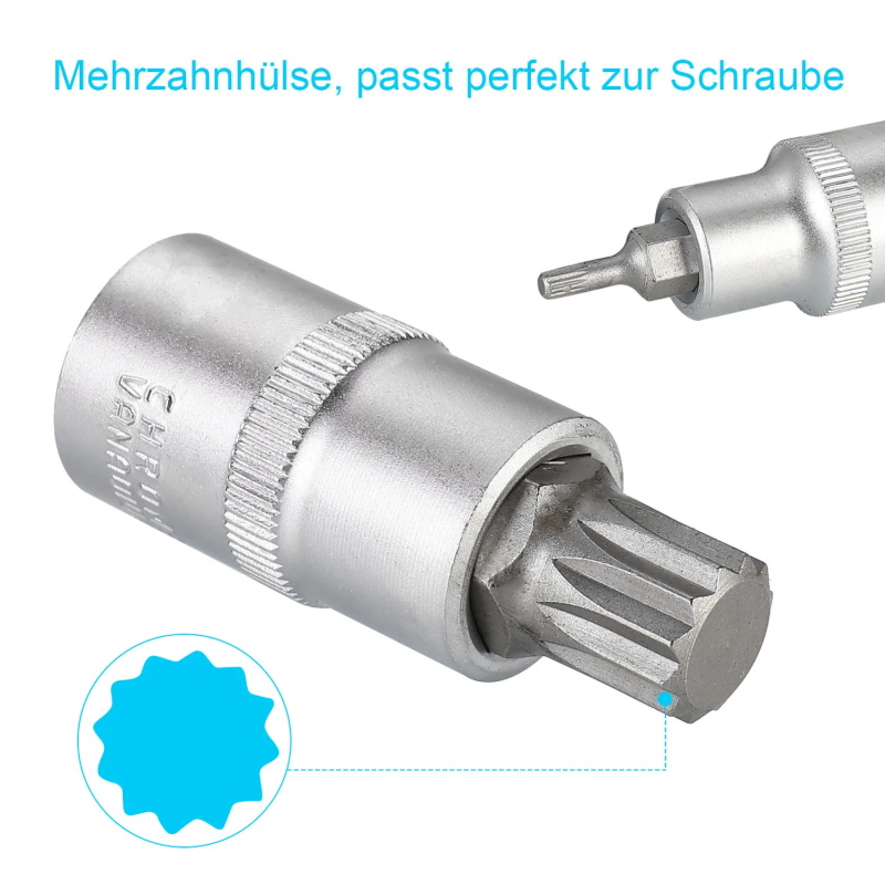 Vielzahn Steckschlüsselsatz 10stk M4-M18