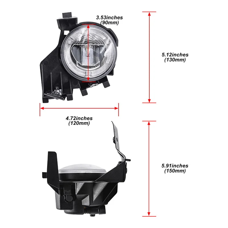Subaru Impreza GR 2008-2011 Feux antibrouillard avec feux de jour